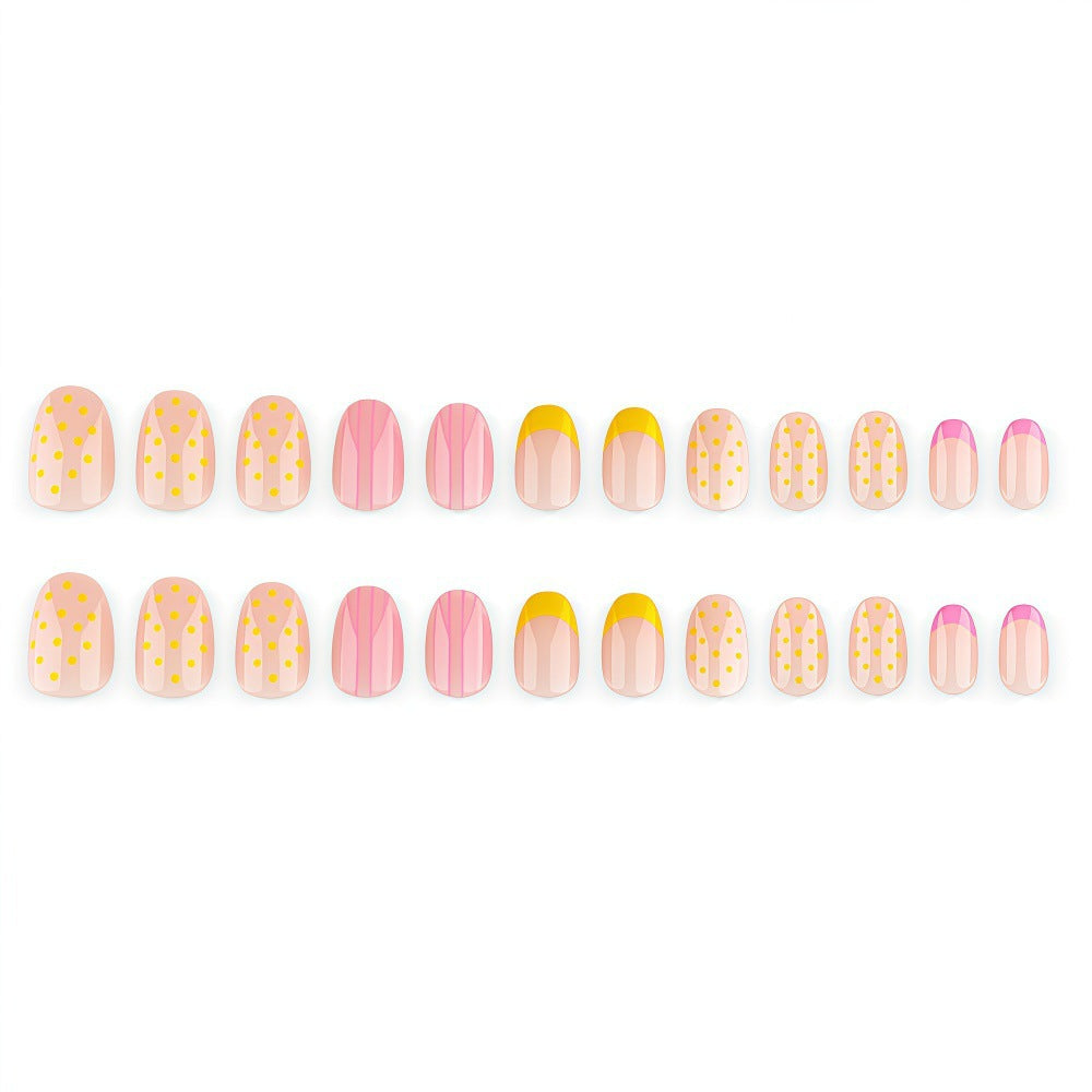 Artificial nails with modern patterns and elegant accents Bowlift