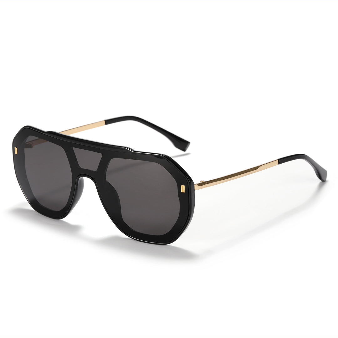 Women oversized geometric sunglasses with elegant frame Bowlift
