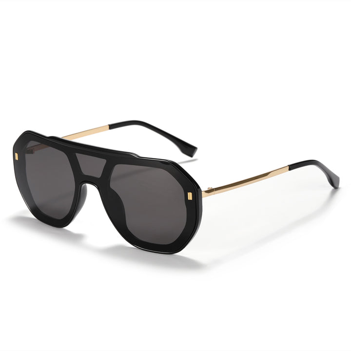 Women oversized geometric sunglasses with elegant frame Bowlift