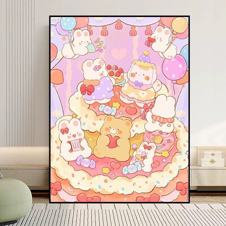 Whimsical Food-Themed Canvas Art Print Bowlift