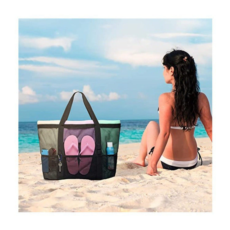 Spacious mesh beach bag Bowlift