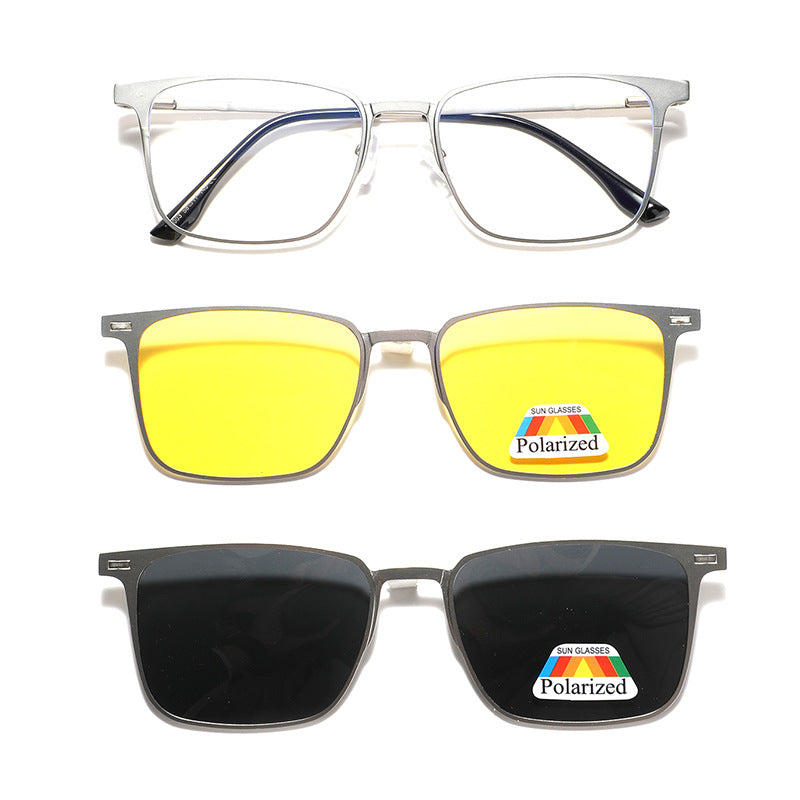 Women's fashionable sunglasses with interchangeable polarizing lenses Bowlift