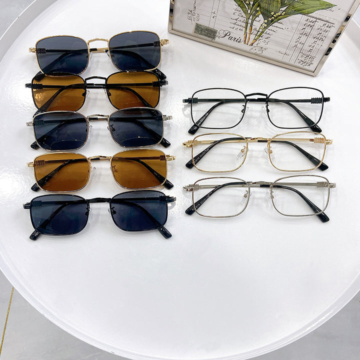 Fashionable glasses with square frame Bowlift
