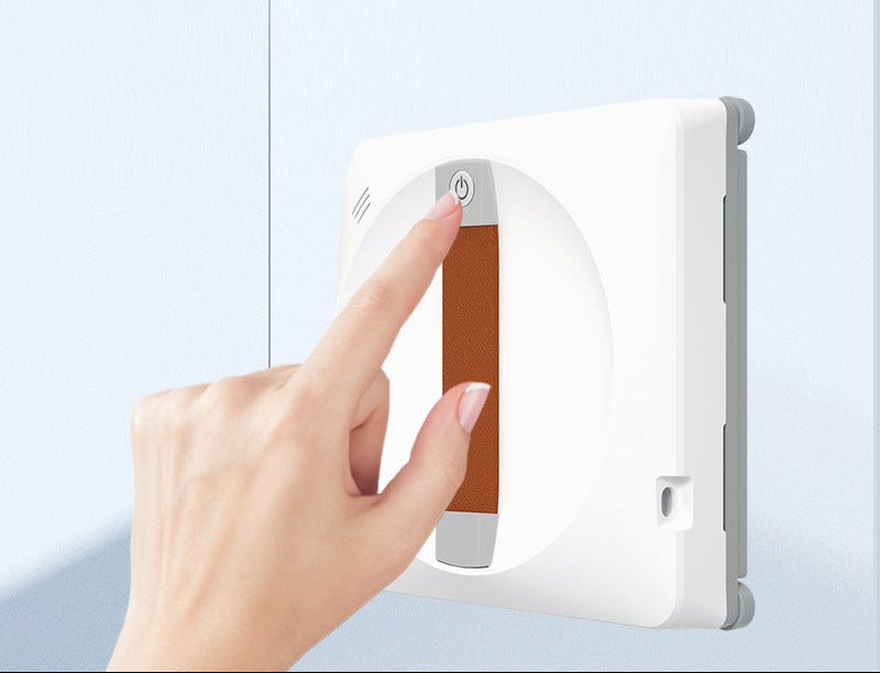 robotic window cleaner with dual water spray system and microfiber pads Bowlift