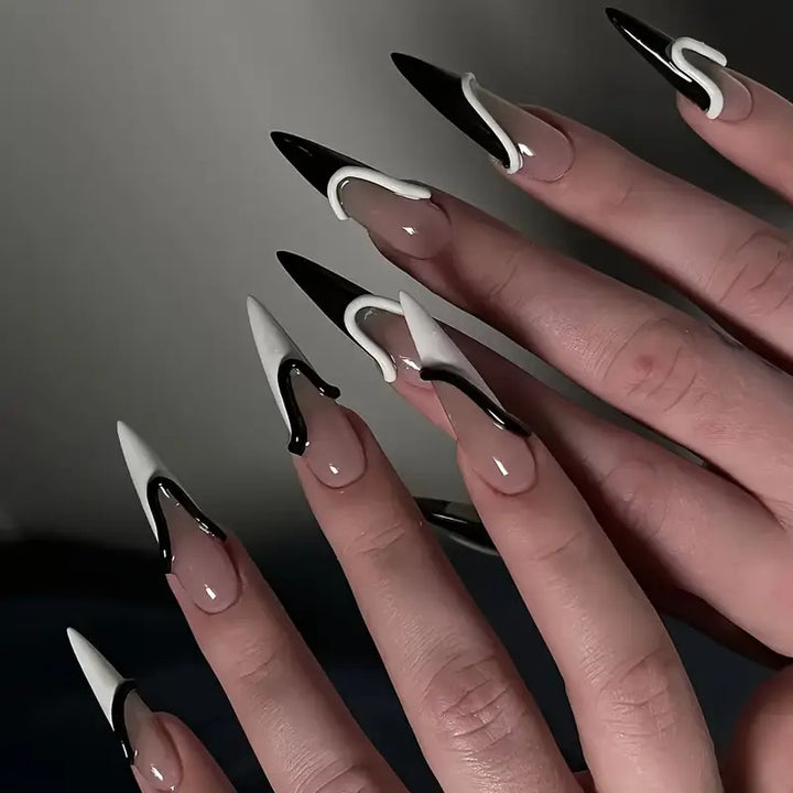 Artistic Stiletto Nail Extensions Bowlift