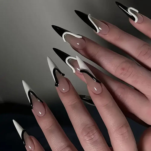 Artistic Stiletto Nail Extensions Bowlift