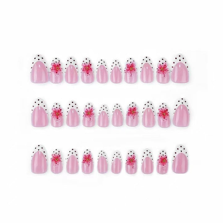 Floral Design Press-On Nail Art Set Bowlift