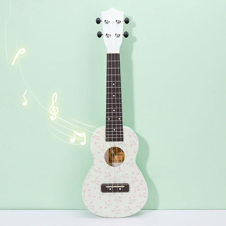 Floral Patterned Ukulele Bowlift