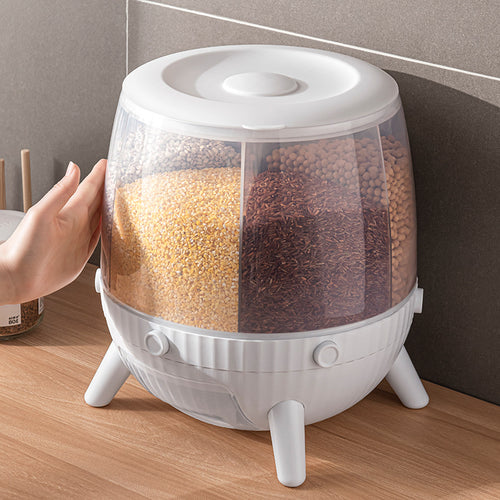 Multi-Compartment Food Storage Dispenser Bowlift