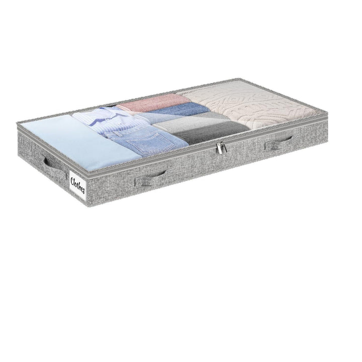 Under-Bed Storage Organizer with Zipper Closure