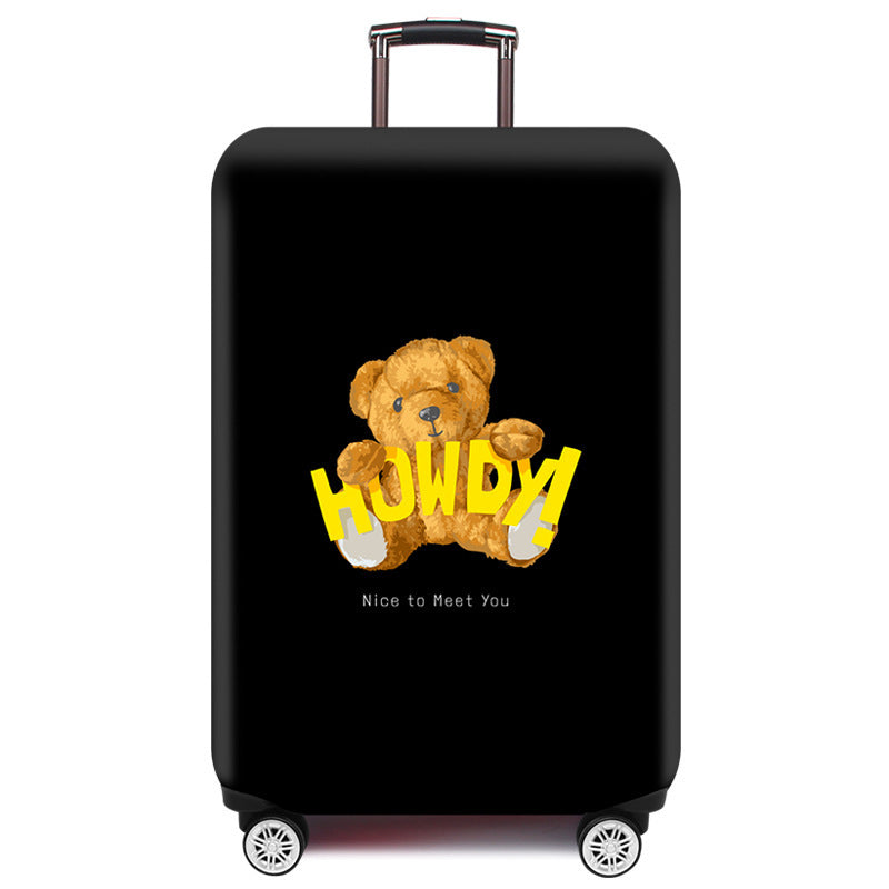 Cartoon Bear Design Hard Shell Luggage Bowlift