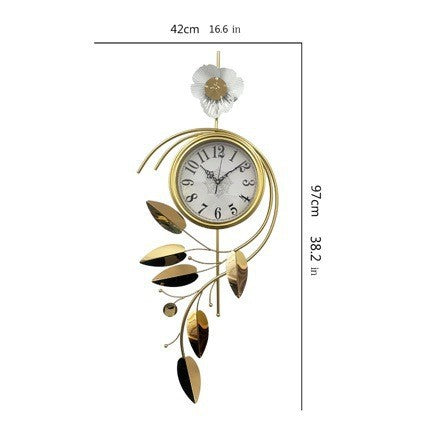 Elegant Floral Wall Clock Bowlift