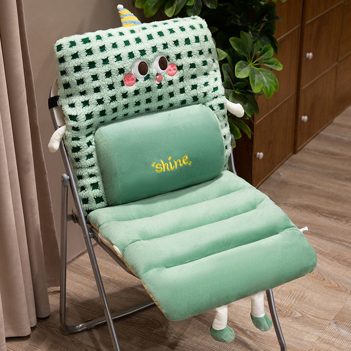 Plush comfort seat cushion with back support Bowlift