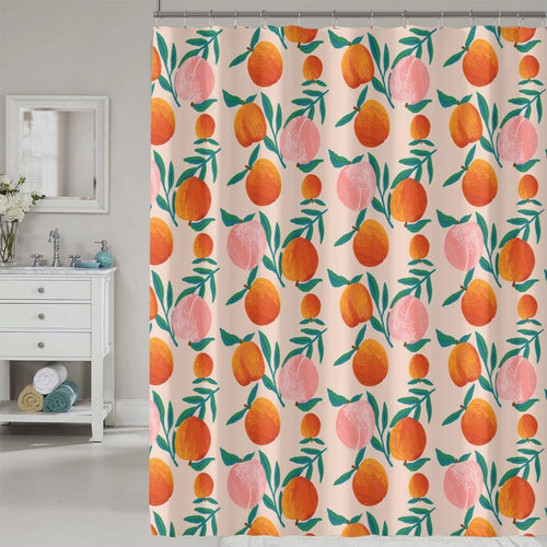 Floral Shower Curtain Bowlift