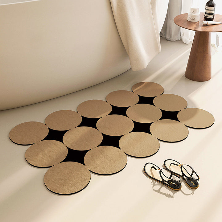 Abstract Shaped Bath Mat Bowlift