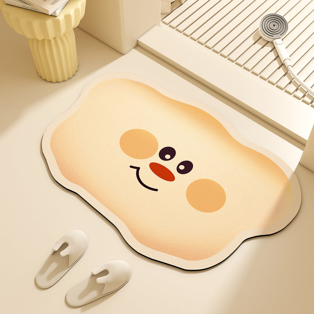 Playful Cloud-Shaped Bath Mat Bowlift
