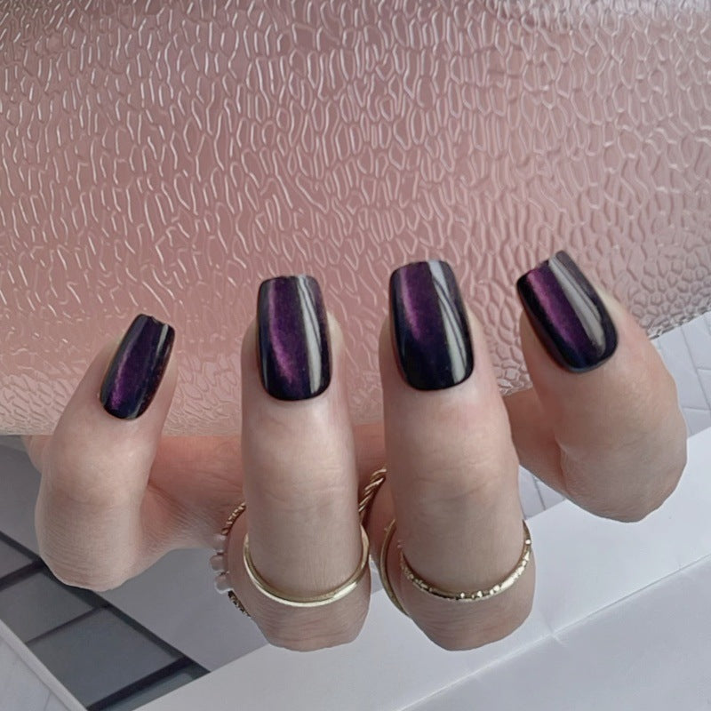 Glossy Square Press-On Nails Bowlift
