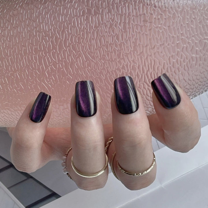 Glossy Square Press-On Nails Bowlift