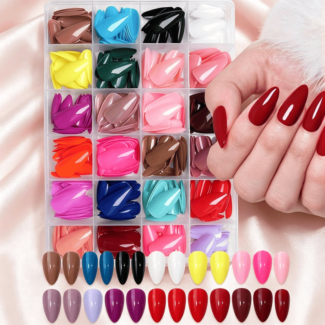 Premium Glossy False Nail Tips Bowlift