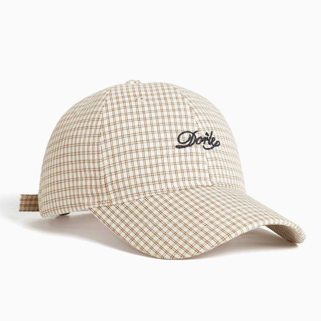 Women's Sporty Checkered Cap Bowlift