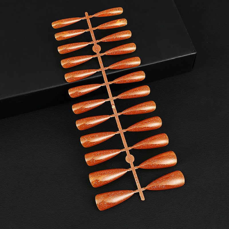 Glittering artificial nails in elegant design Bowlift