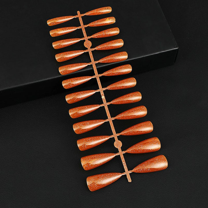 Glittering artificial nails in elegant design Bowlift