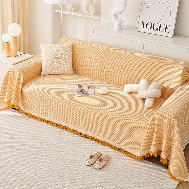 Textured Woven Throw Blanket