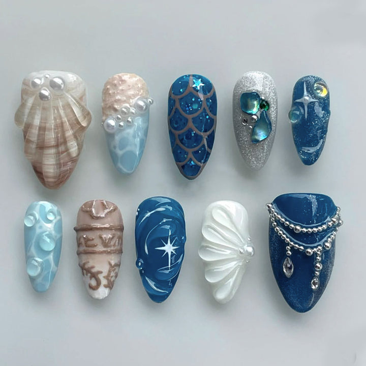 Thematic Artisan Press-On Nail Set Bowlift