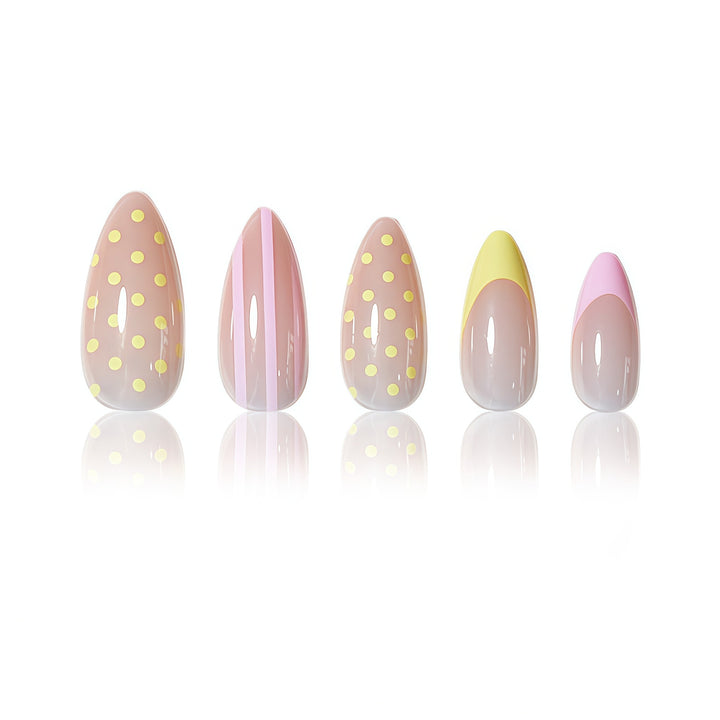 Glossy Press-On Nail Set Bowlift