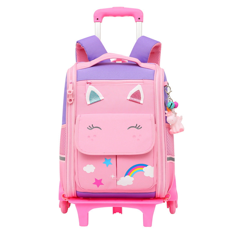Rollable school backpack with cute animal design Bowlift