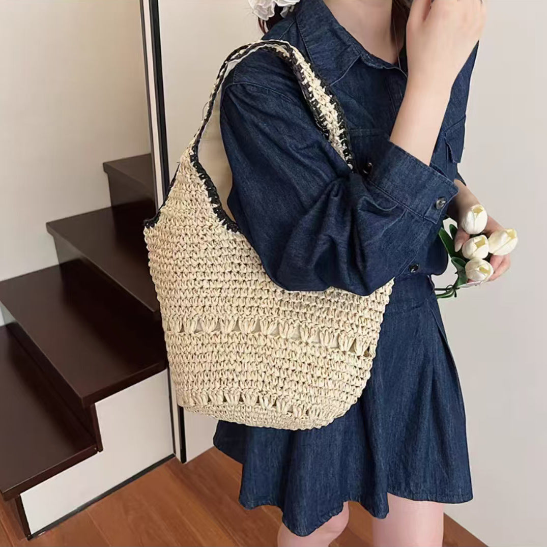 Macrame Beach Bag in Elegant Boho Design Bowlift