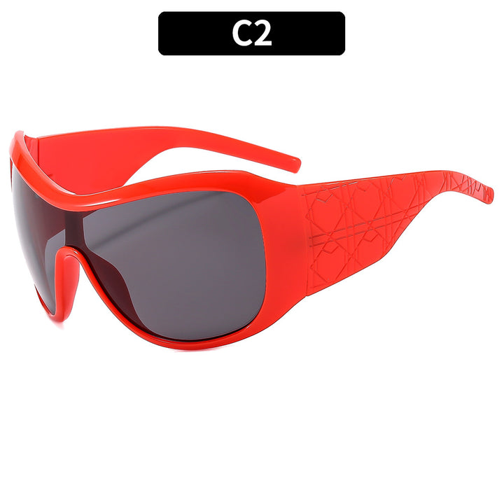 Athletic Sporty Wraparound Sunglasses