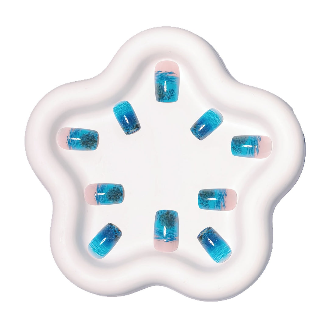 Underwater Jellyfish Nail Art Bowlift