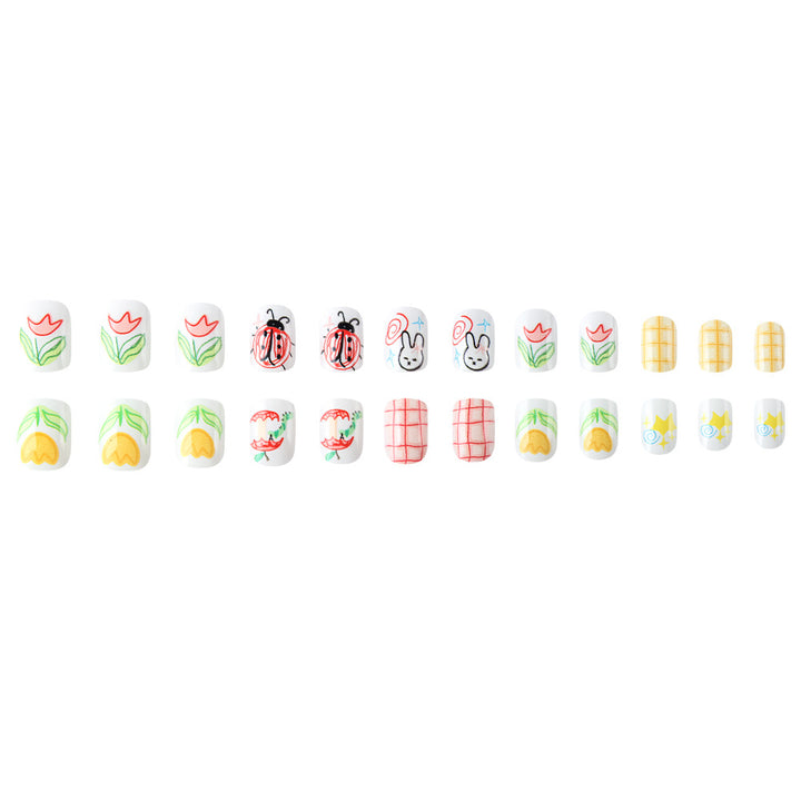 Artistic Illustrated Nail Art Wraps Bowlift