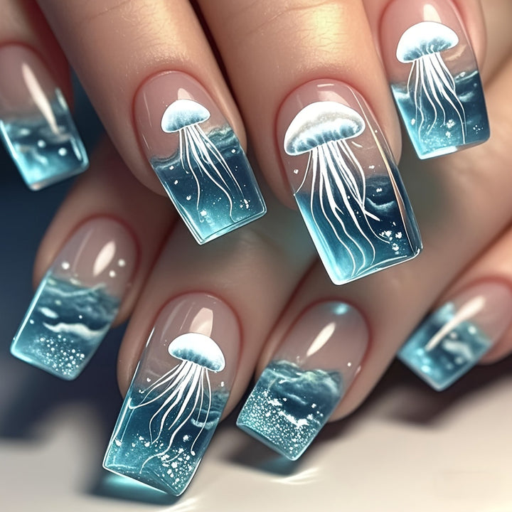 Underwater-Themed Nail Art Set Bowlift