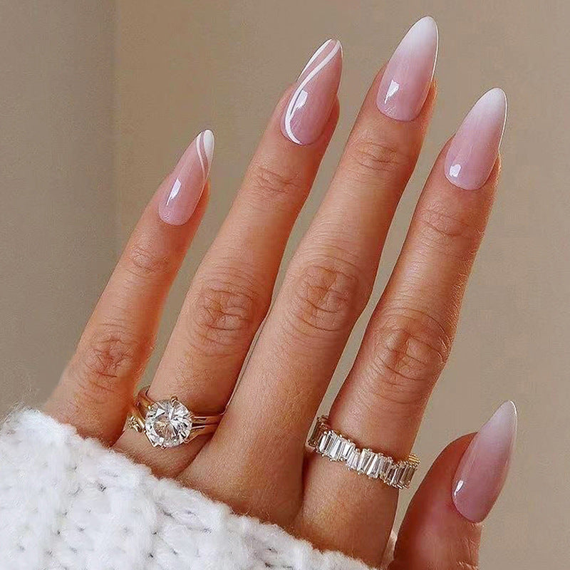 Elegant and artistic stiletto artificial nails Bowlift