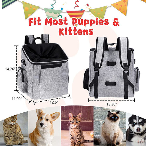front-mounted reinforced pet bicycle carrier tote with structured frame mesh entry and removable washable liner Bowlift