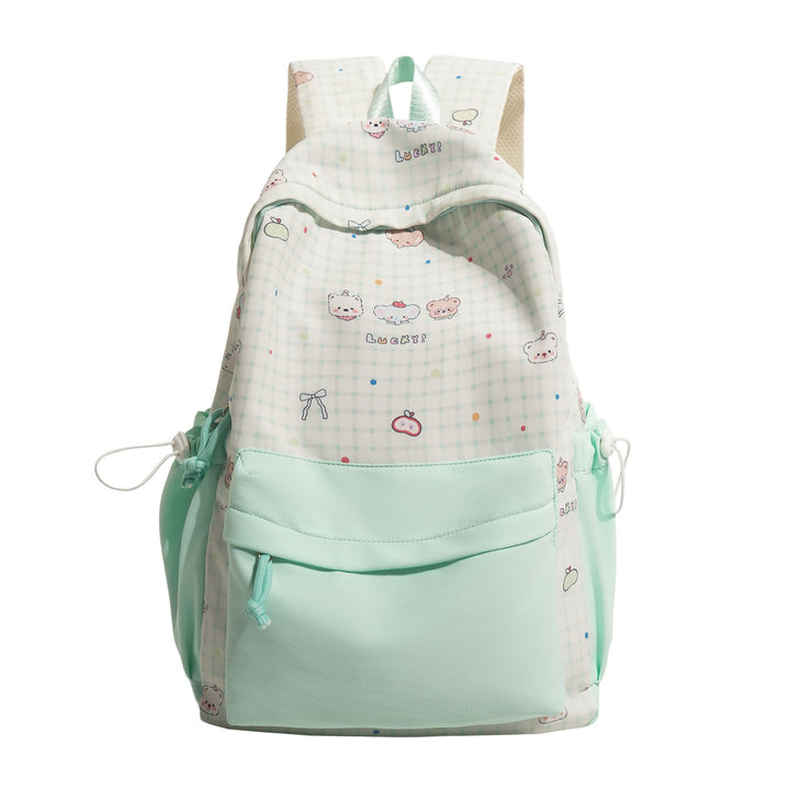 Cute Character Print Pink Backpack Bowlift