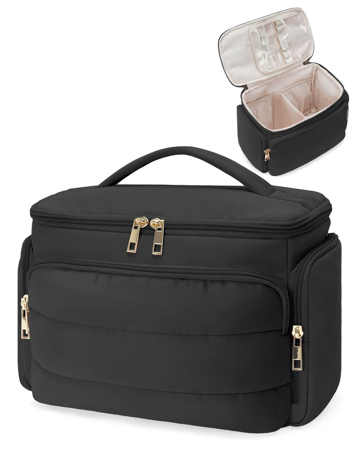 Cosmetic Storage Bag with Removable Compartments Bowlift
