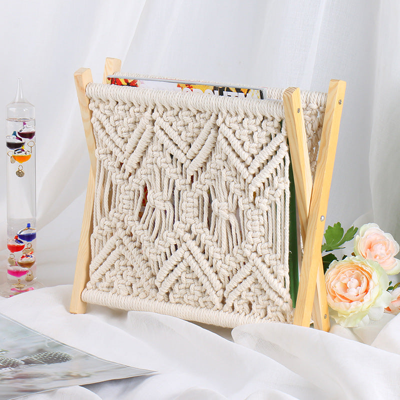 Macrame Magazine Rack Bowlift