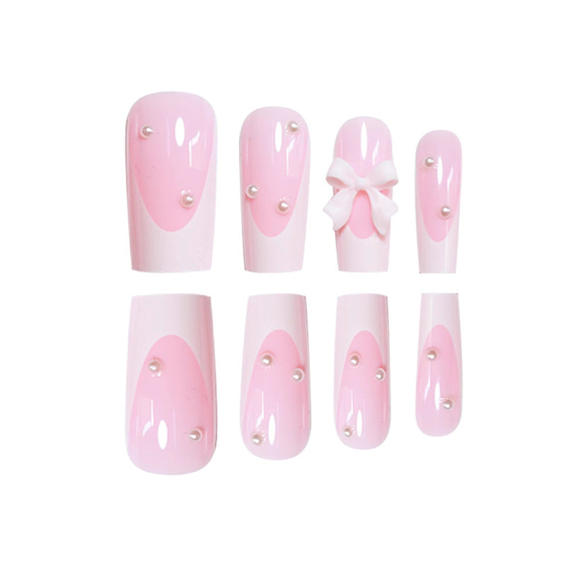 Decorative Press-On Nails with Bow Accents Bowlift