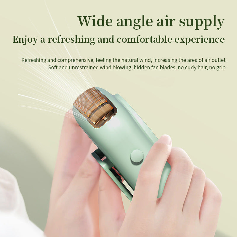 Unisex Portable Digital Rechargeable Hanging Fan Bowlift