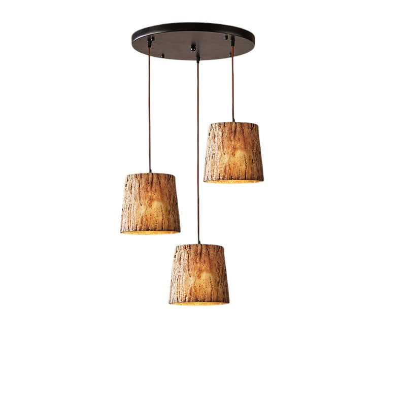 BowLift | Wooden Log Pendant Lamp with Natural Look