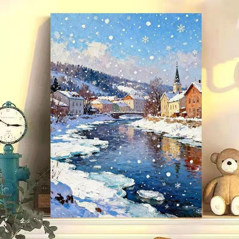 Winter Wonderland Landscape Canvas Art Bowlift