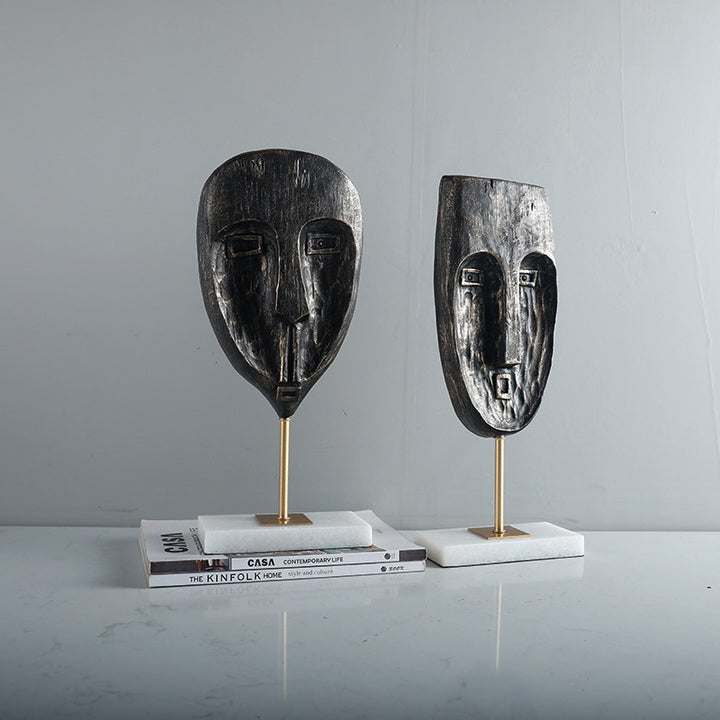 Decorative Tribal Mask Sculpture