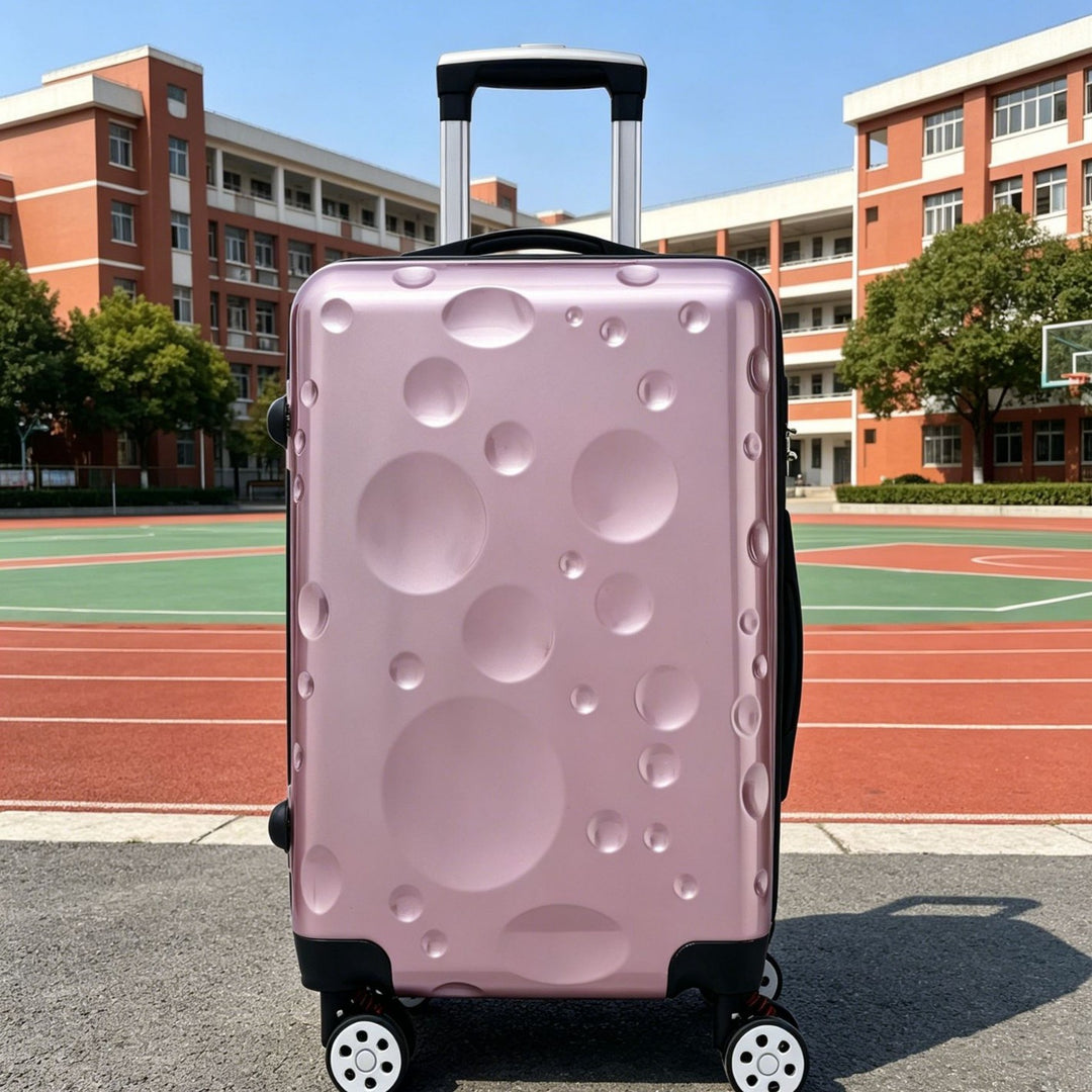 Unisex Modern Bubble-Pattern Hard Shell Spinner Suitcase Bowlift