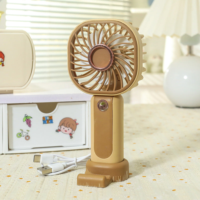 Ladies Portable Handheld Fan with Flexible Tilt Adjustment Bowlift