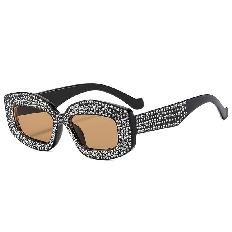 Women striking sunglasses with glamorous rhinestones Bowlift