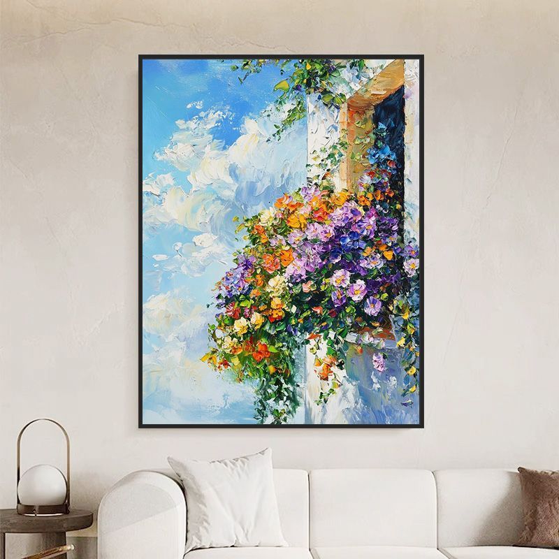 Floral Landscape Wall Art Bowlift