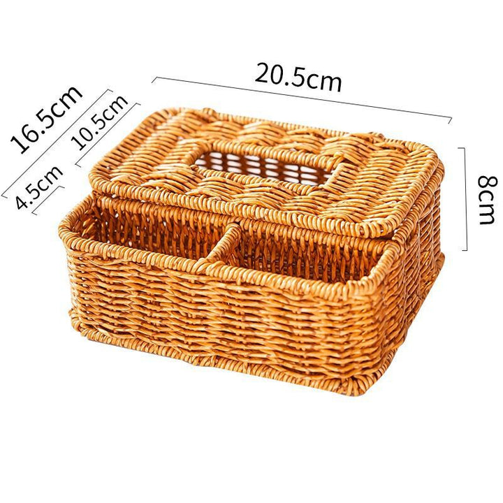 Women Handwoven Storage Box with Lid Bowlift